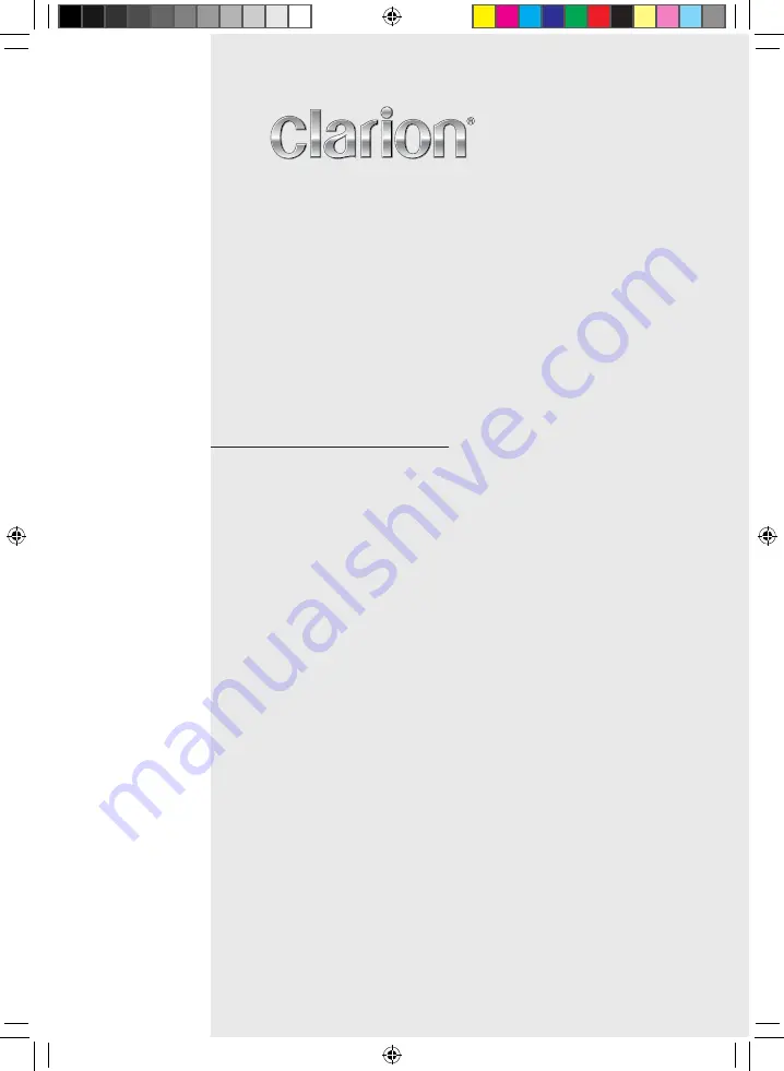 Clarion VX401E Owner'S Manual Download Page 1