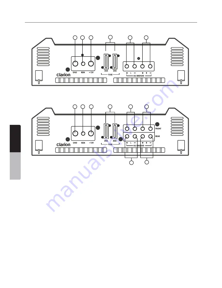 Clarion XH5210 Owner'S Manual & Installation Manual Download Page 62