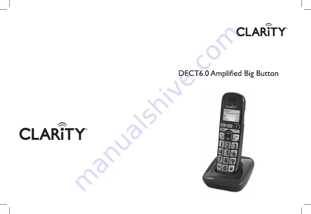 Clarity D703HS Скачать руководство пользователя страница 1