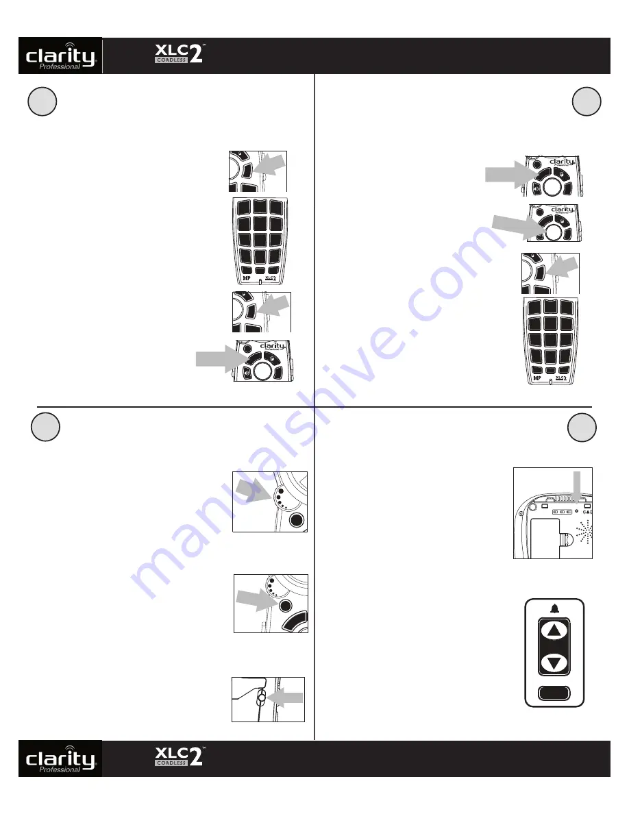 Clarity XLC2 Quick Installation Manual Download Page 2