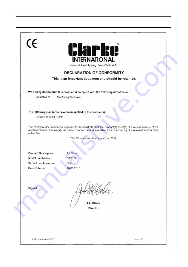 Clarke 3120139 Скачать руководство пользователя страница 15