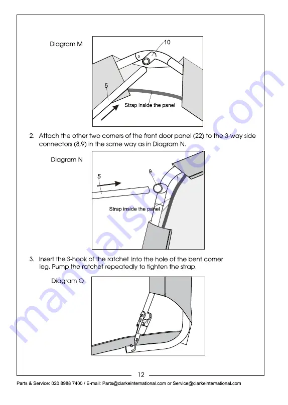 Clarke 3503580 Assembly Instructions Manual Download Page 12