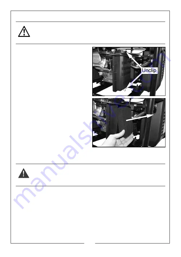 Clarke 8877125 Operation & Maintenance Instructions Manual Download Page 17