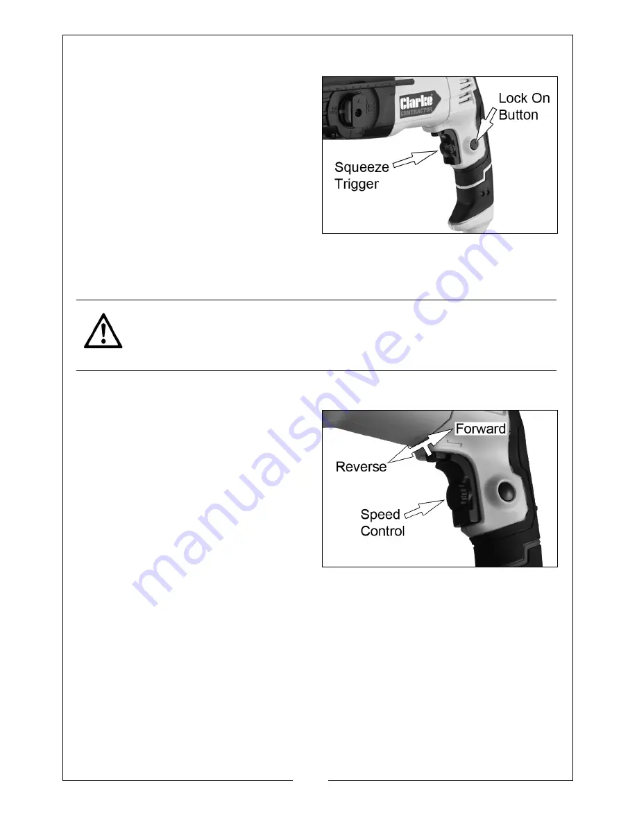 Clarke CONRHD720 Operation & Maintenance Instructions Manual Download Page 11