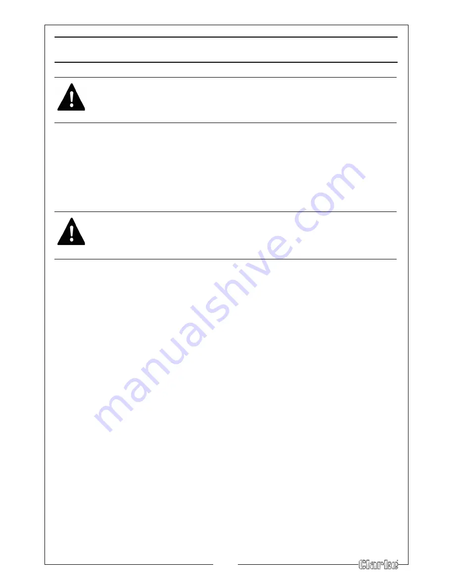 Clarke CSS400C Operation & Maintenance Instructions Manual Download Page 19