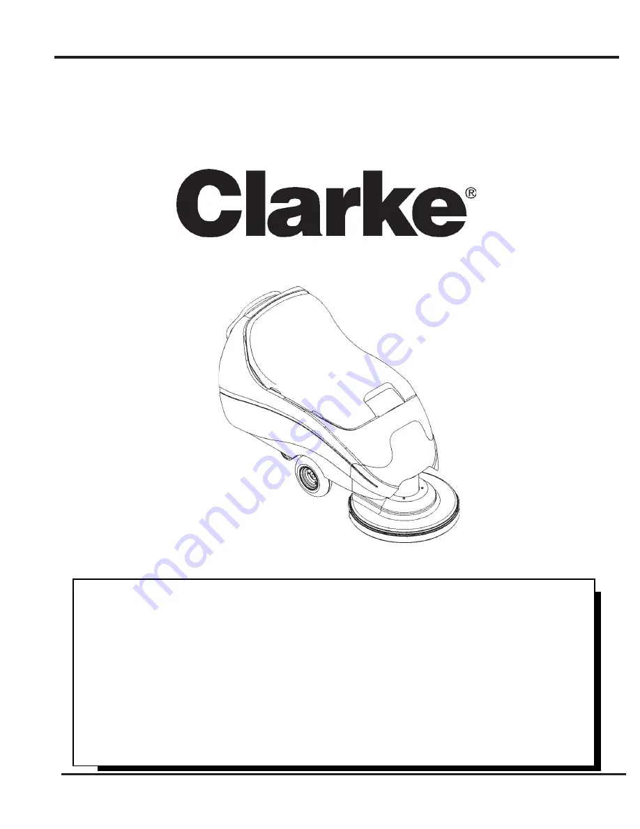 Clarke Fusion 27 01264A Скачать руководство пользователя страница 1