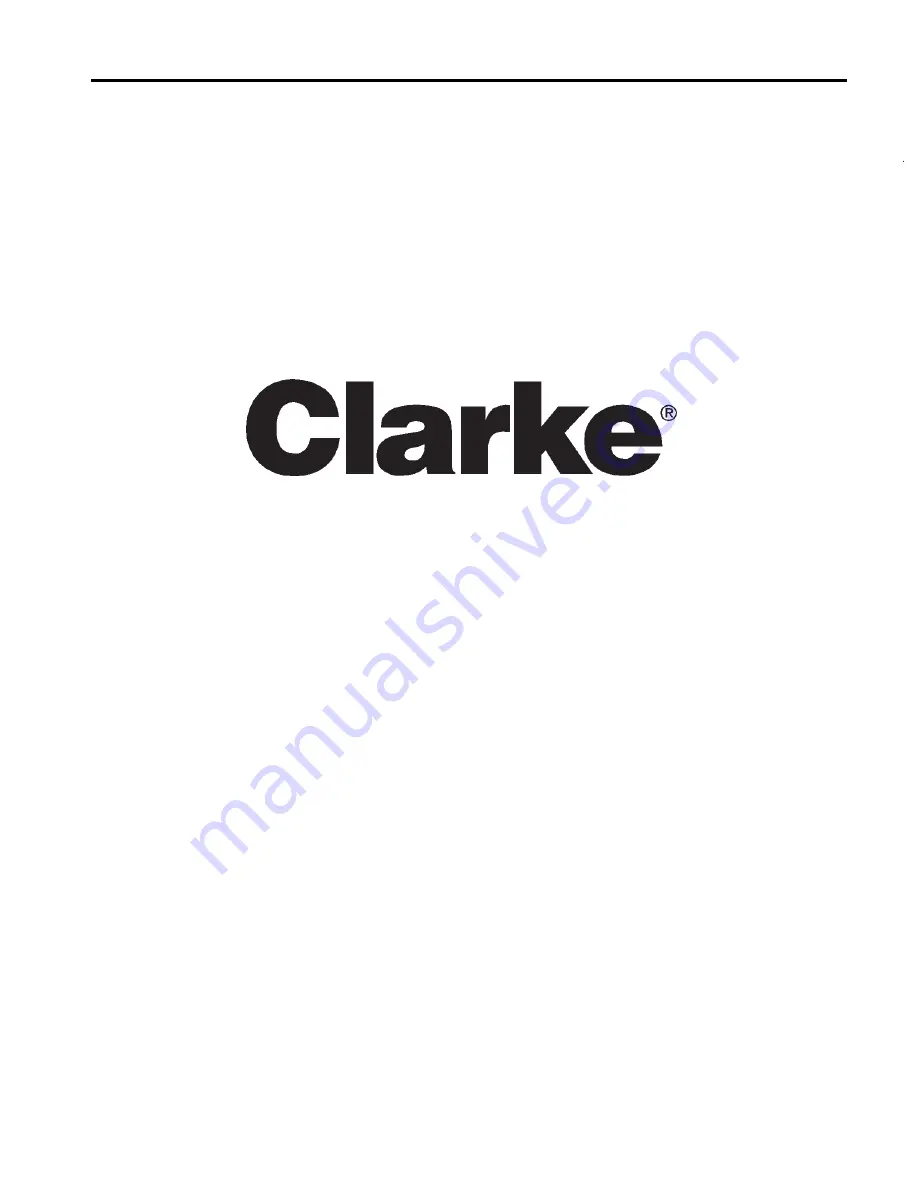 Clarke Fusion 27 01264A Operator'S Manual Download Page 33