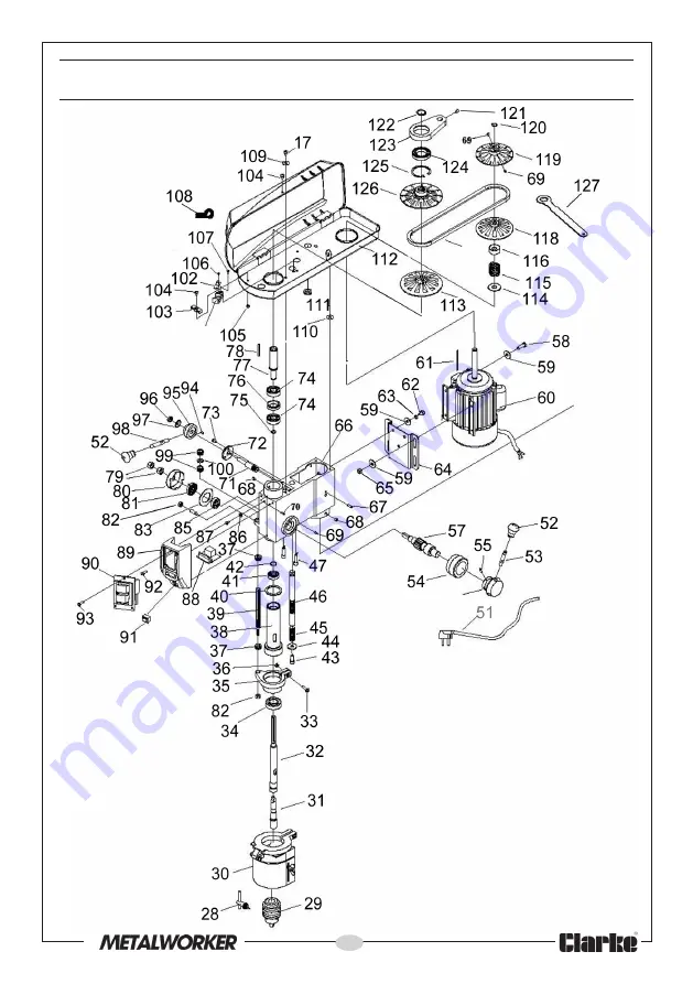 Clarke Metalworker CDP350V Скачать руководство пользователя страница 29