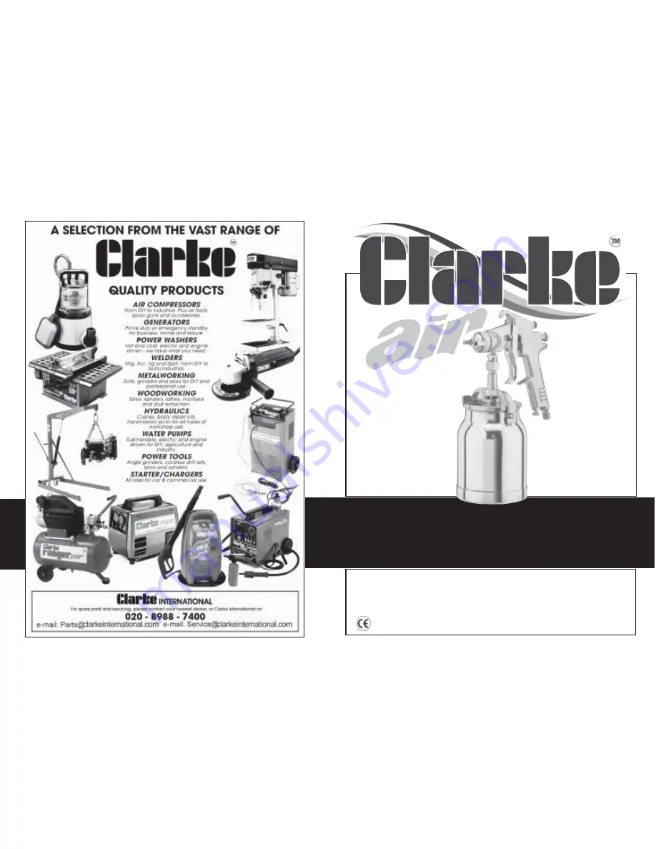 Clarke PRO12C Operation & Maintenance Instructions Manual Download Page 1