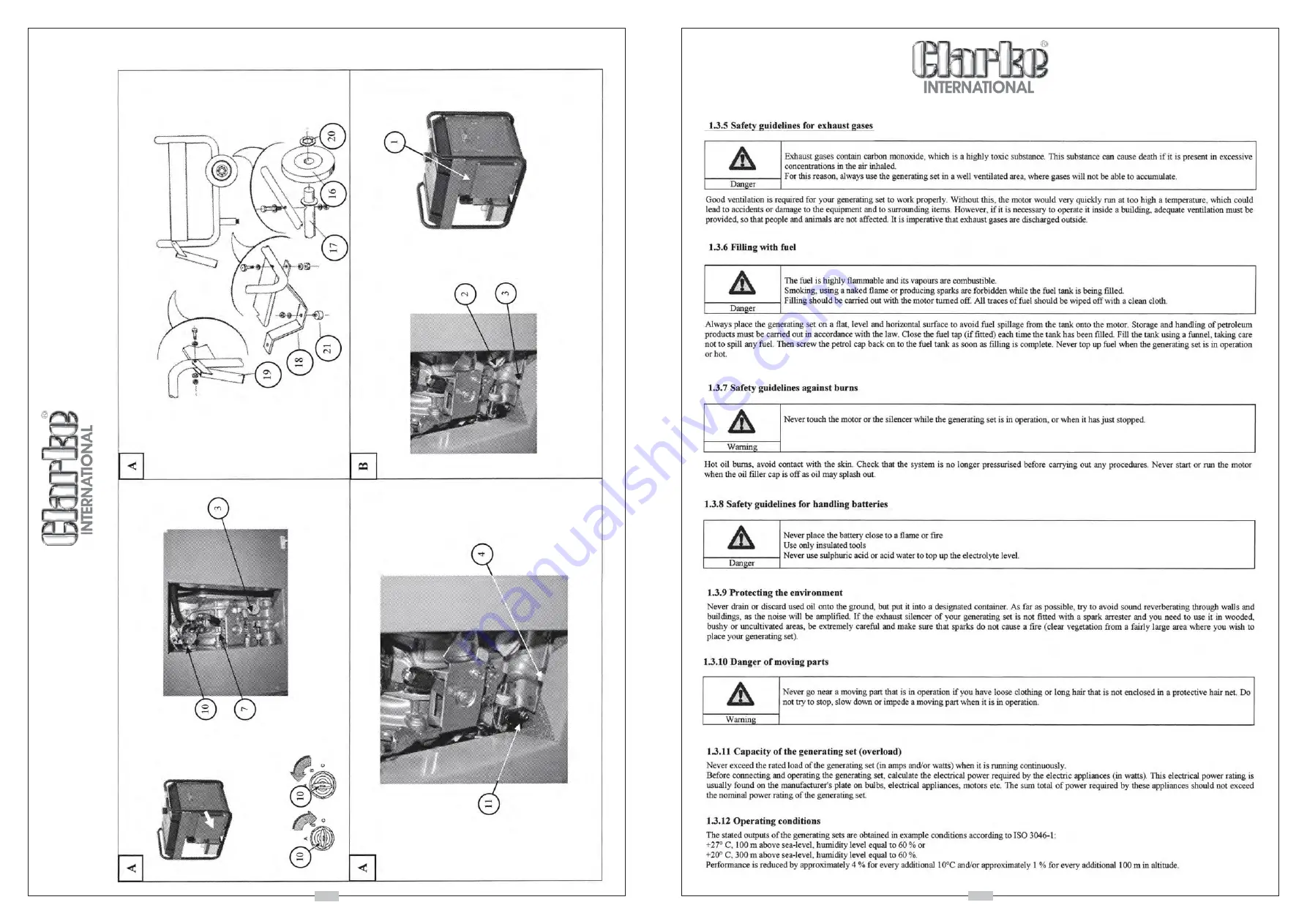 Clarke WLD180 Operation & Maintenance Instructions Manual Download Page 10