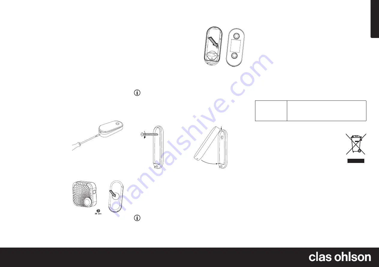 Clas Ohlson 98203 Скачать руководство пользователя страница 1