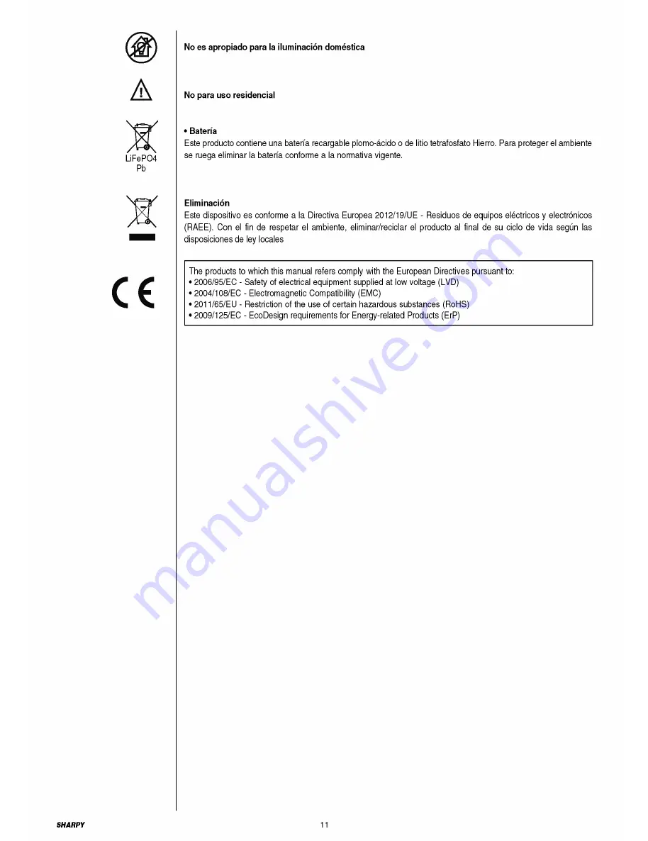 Clay Paky C61375 Instruction Manual Download Page 11