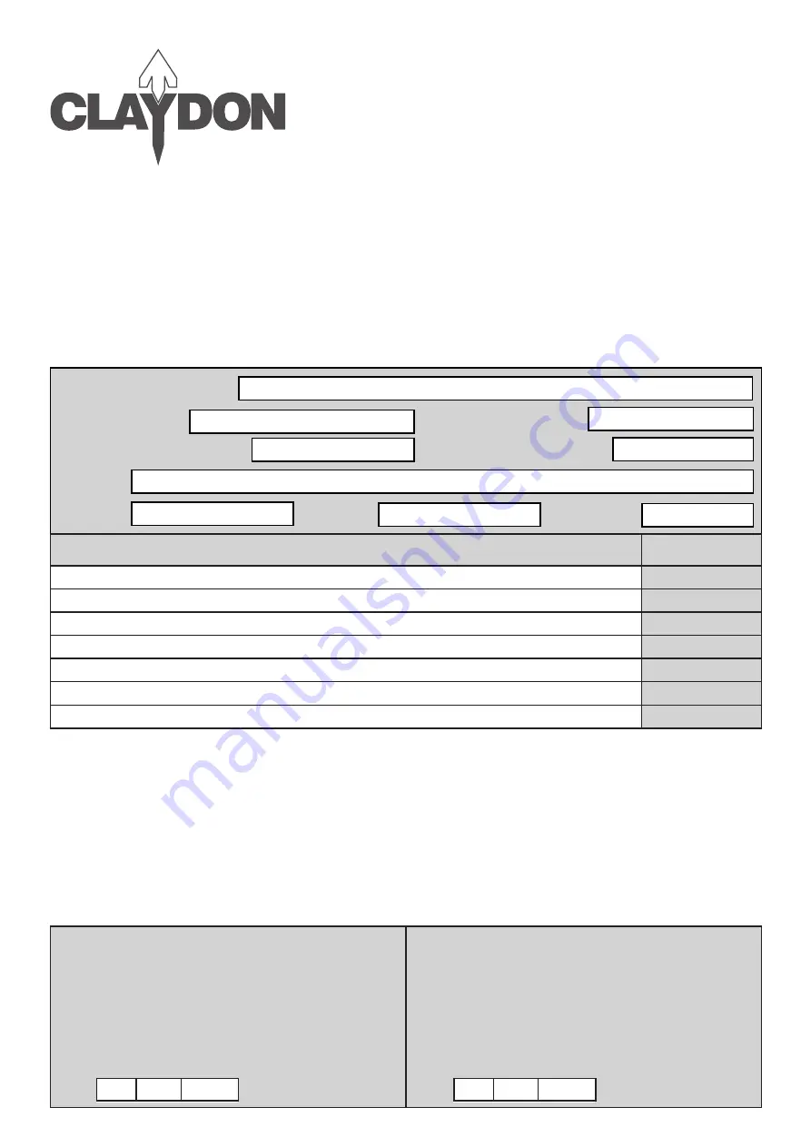 Claydon MTB3 Operator'S Manual Download Page 7