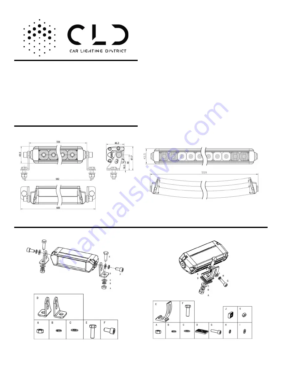 CLD CLDBAR12 Install Instruction Download Page 1