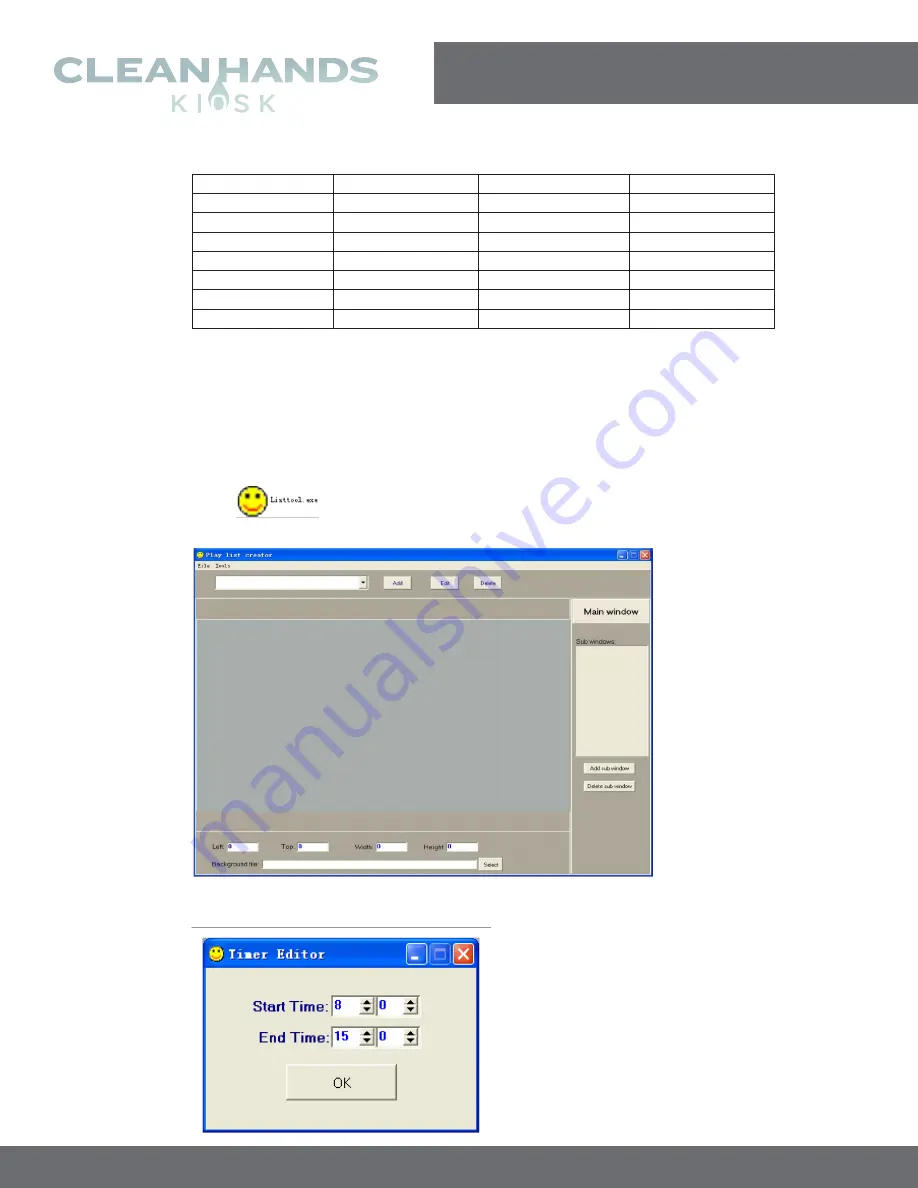 Clean Hands Kiosk CH-HSD-22F User Manual Download Page 16