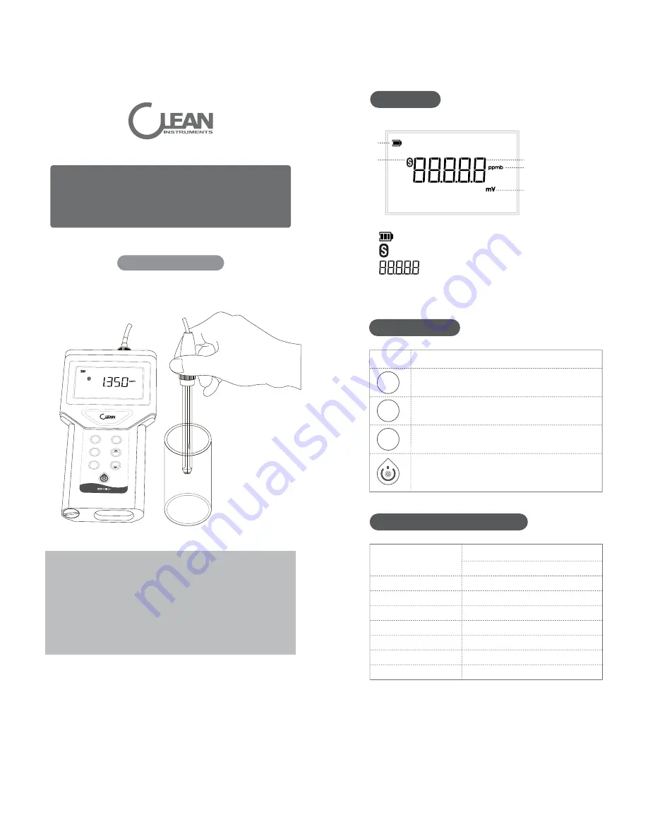 CLEAN Instruments DH200 Instruction Manual Download Page 1