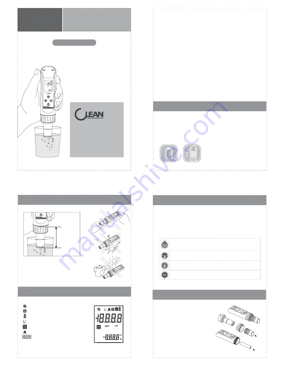 CLEAN Instruments DH30 Operation Manual Download Page 1