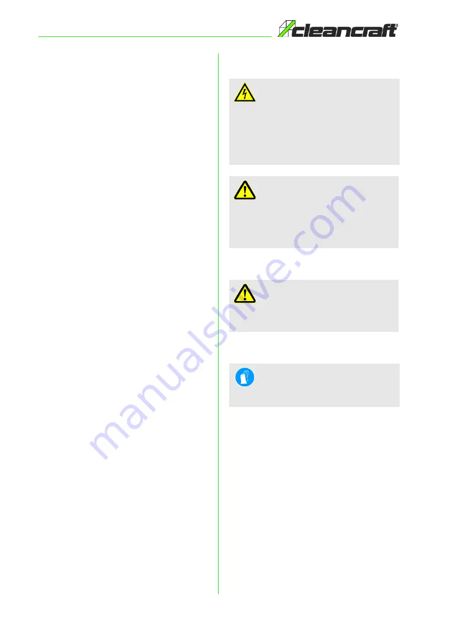 CleanCraft 7003130 Operating Instructions Manual Download Page 10