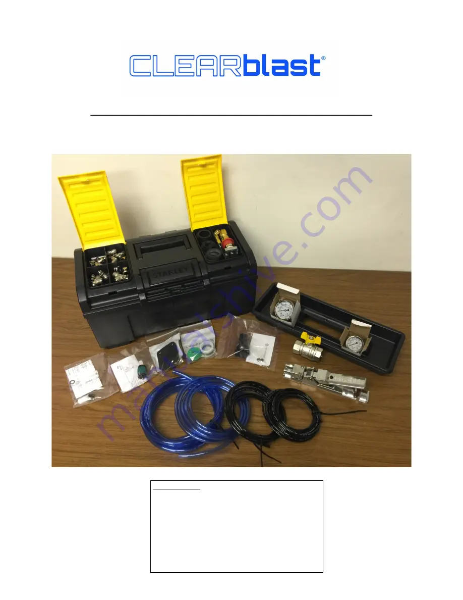 CLEARblast 150 Owner'S Manual Download Page 23