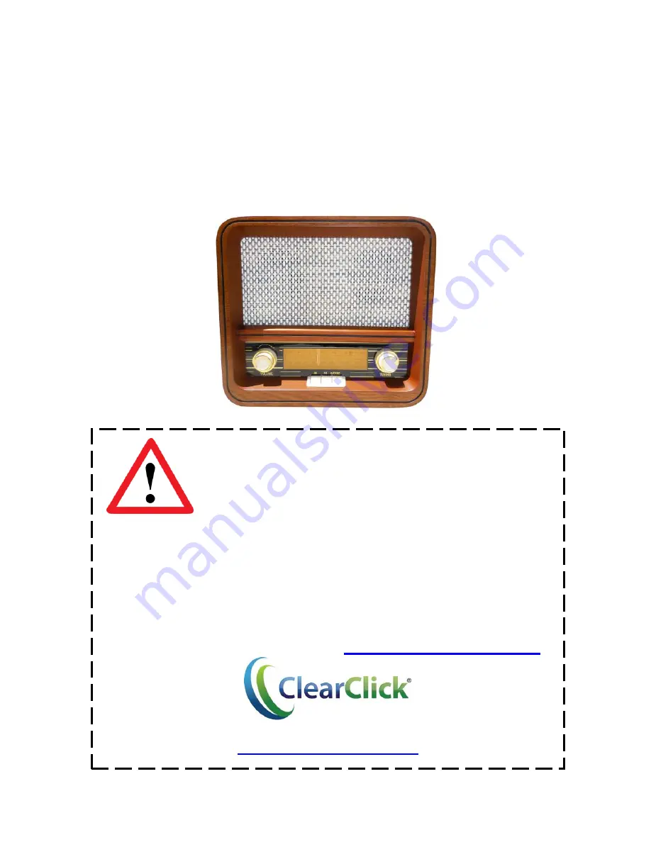 ClearClick VR42 Quick Start Manual And User Manual Download Page 1