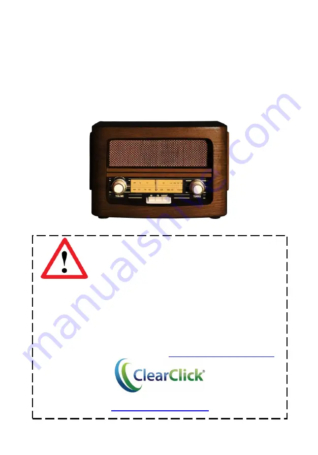 ClearClick VR47 Quick Start Manual & User Manual Download Page 1