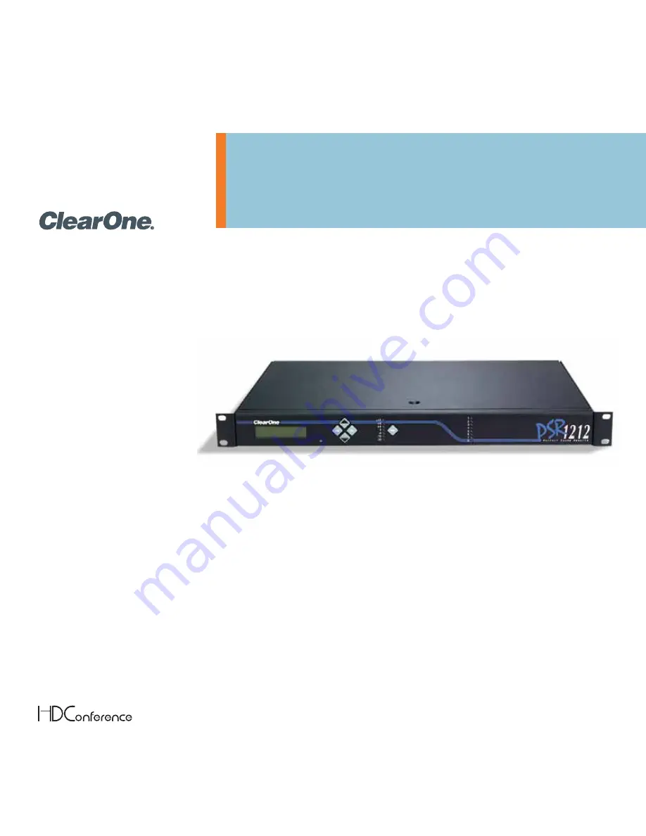 ClearOne PSR1212 Скачать руководство пользователя страница 1