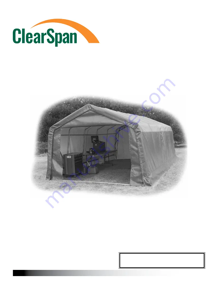 ClearSpan Solarguard House Style Assembly Manual Download Page 1