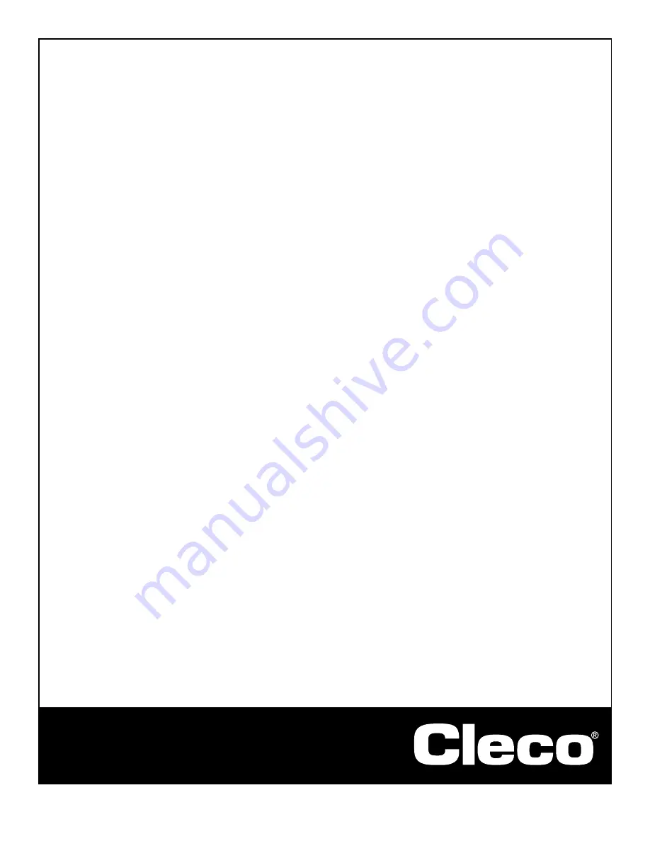 Cleco W-2120-12 Service And Parts Manual Download Page 12