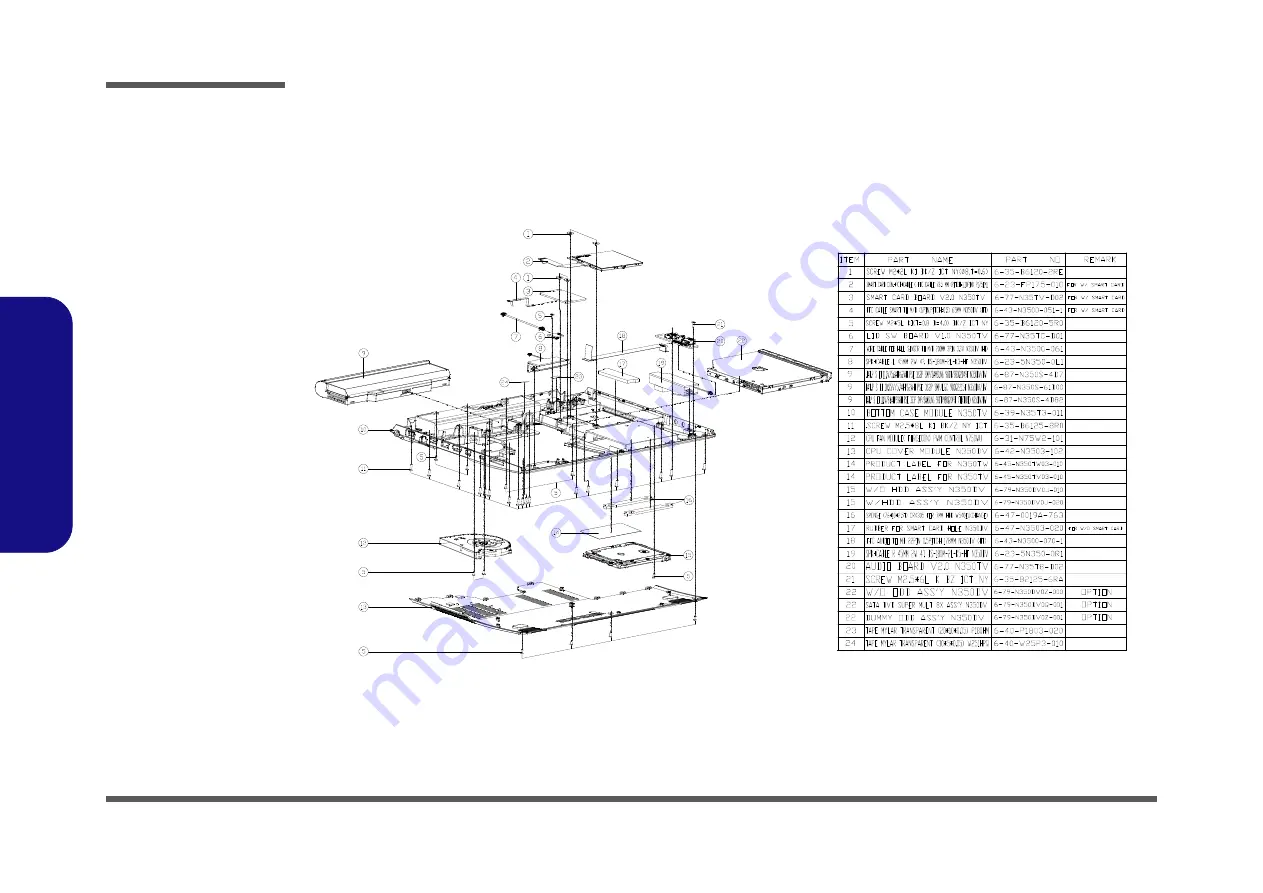 Clevo N350TW Service Manual Download Page 48