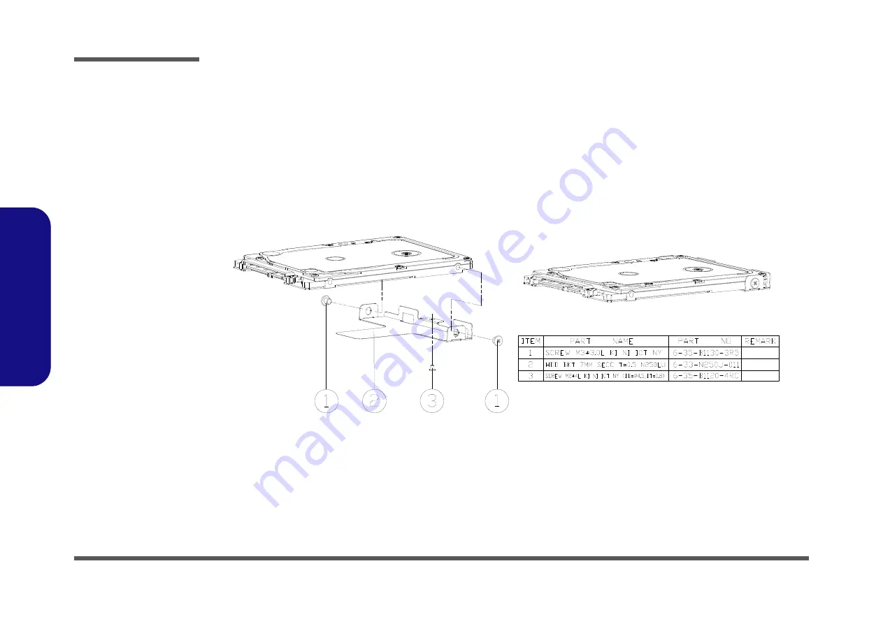 Clevo PB70DDS Service Manual Download Page 44