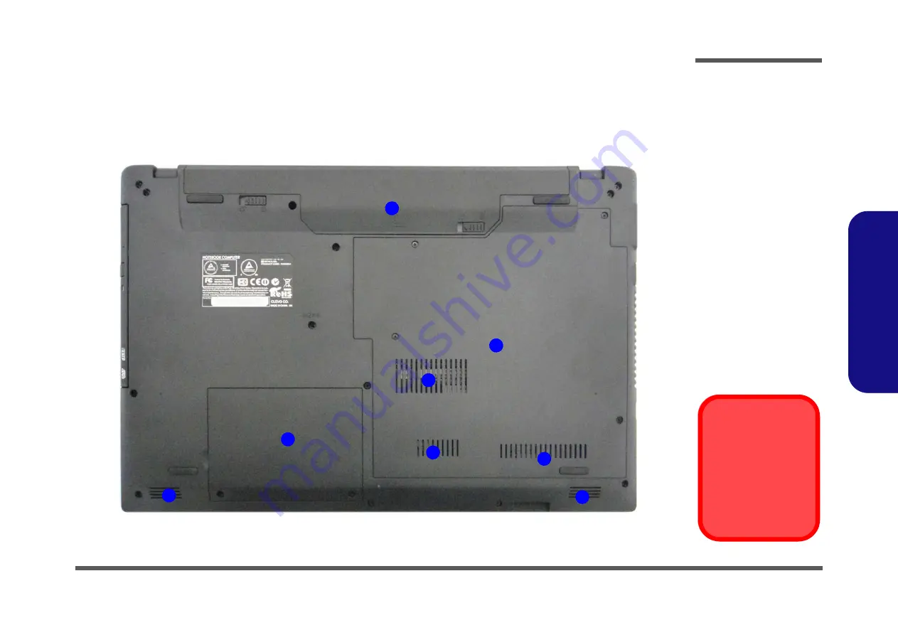 Clevo W550AU Service Manual Download Page 17