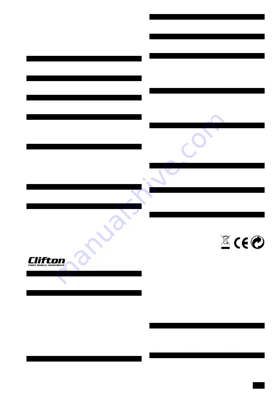 Clifton SLM-37 Manual Download Page 9