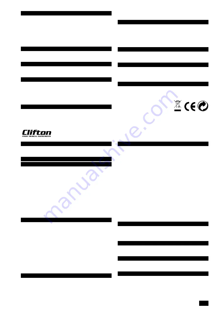 Clifton SLM-37 Manual Download Page 17