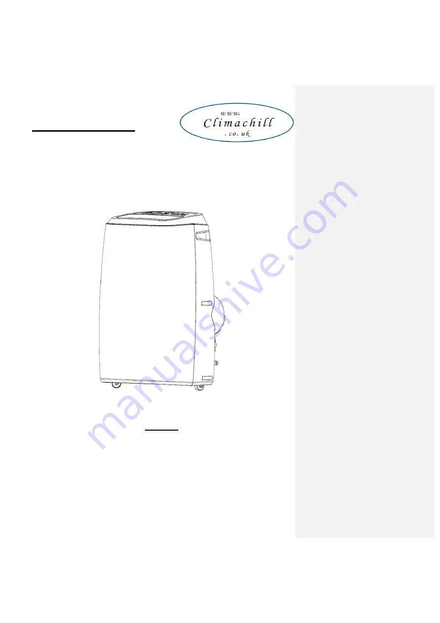 climachill PAC15K User Manual Download Page 1