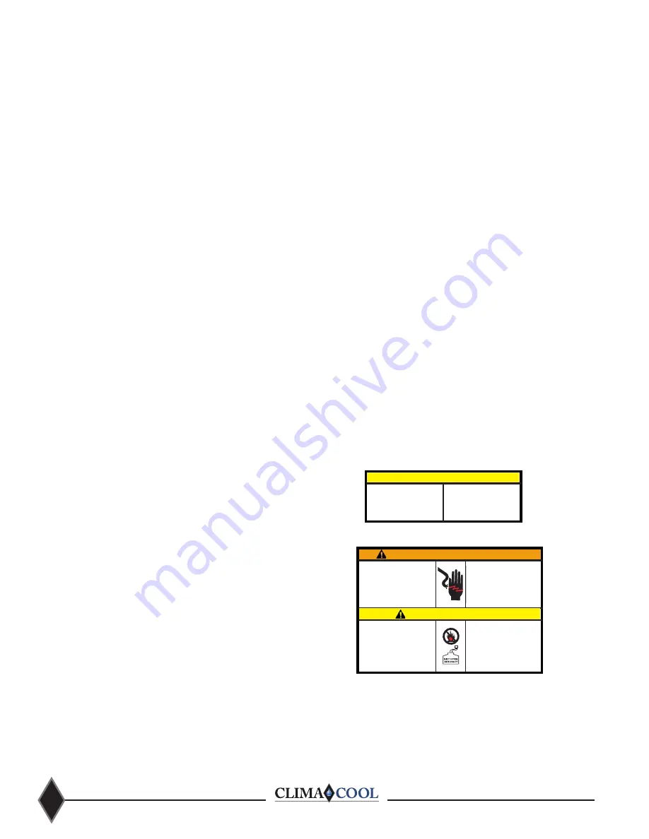 ClimaCool UCH 30 Installation, Operation & Maintenance Manual Download Page 28