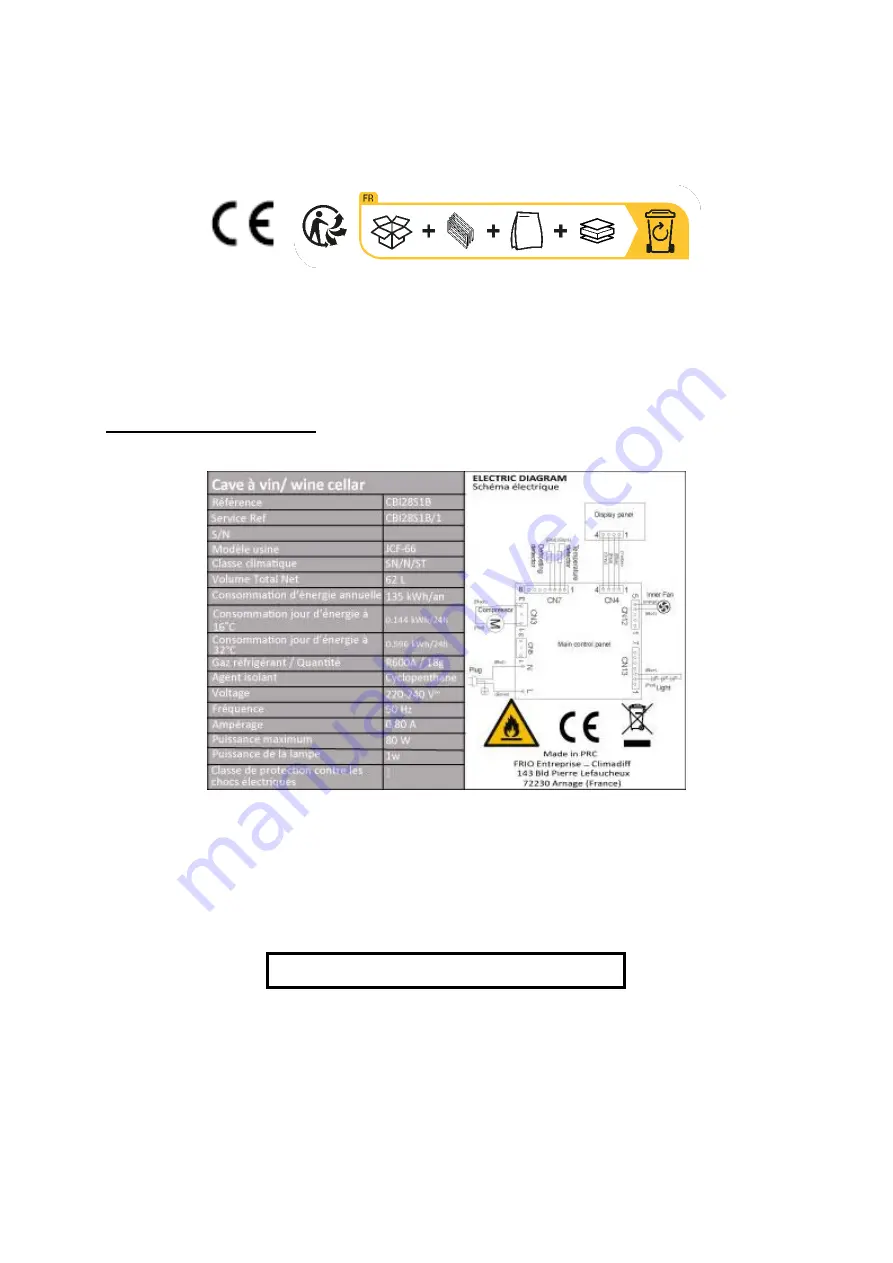 Climadiff CBI28S1B User Instructions Download Page 116