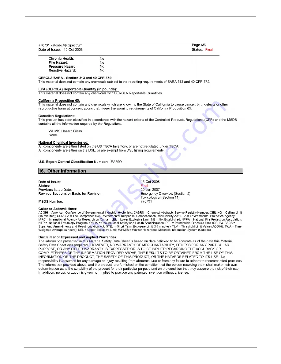 Climax FF7200 Operating Manual Download Page 120