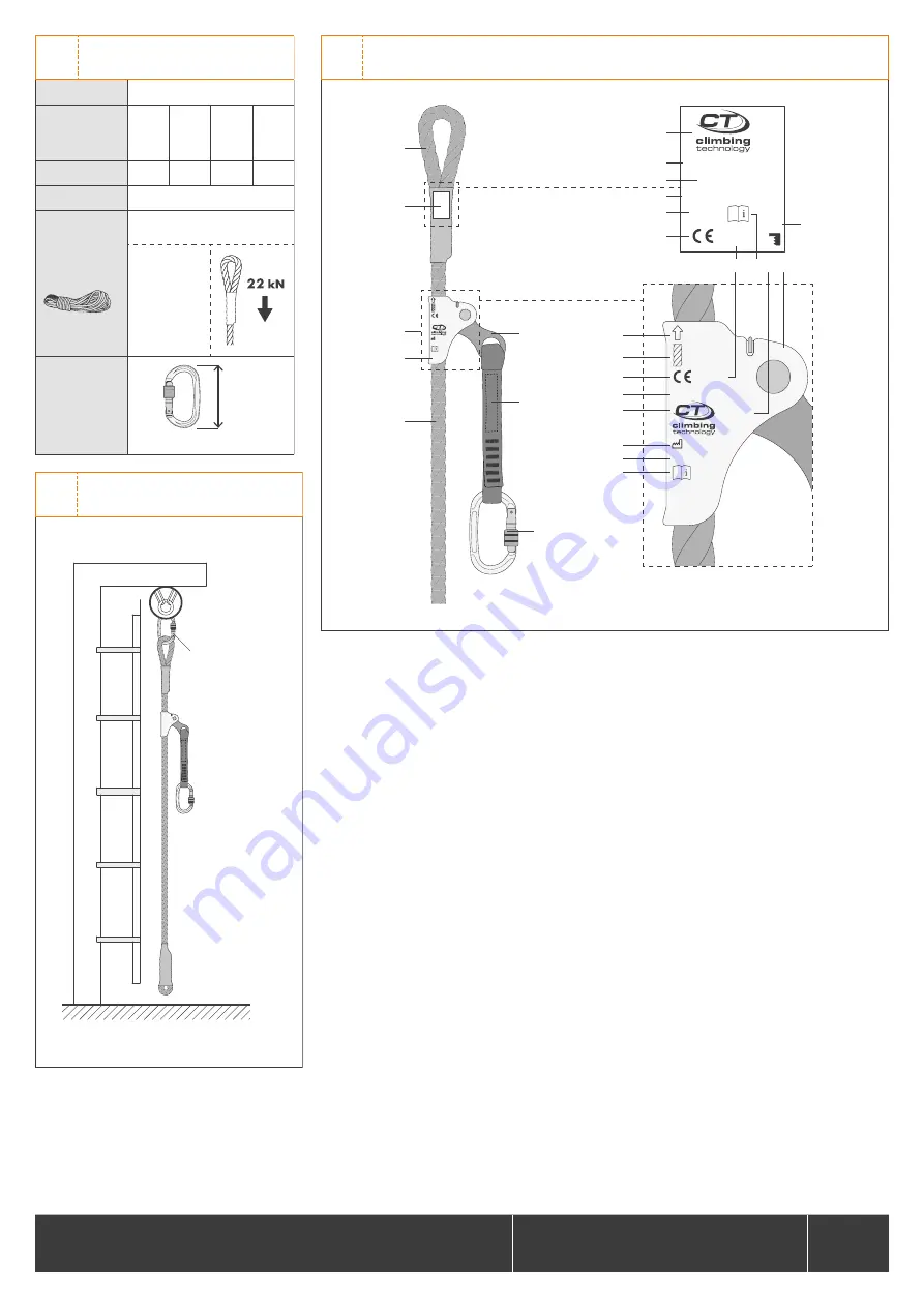 Climbing Technology SKT LIFELINE Instruction Manual Download Page 2