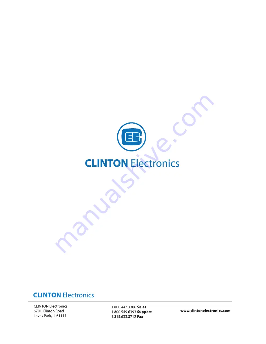 Clinton Electronics CE-20DVRPVM-HD User Manual Download Page 30