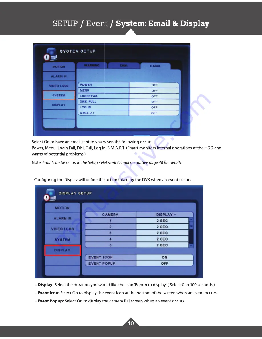 Clinton Electronics CE-IPB3 Manual For Use And Installation Download Page 40