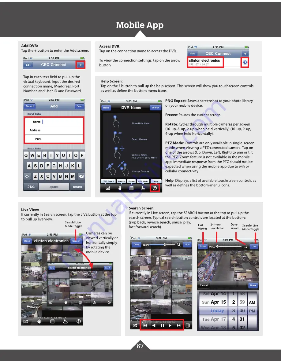 Clinton Electronics CE-IPB3 Manual For Use And Installation Download Page 67