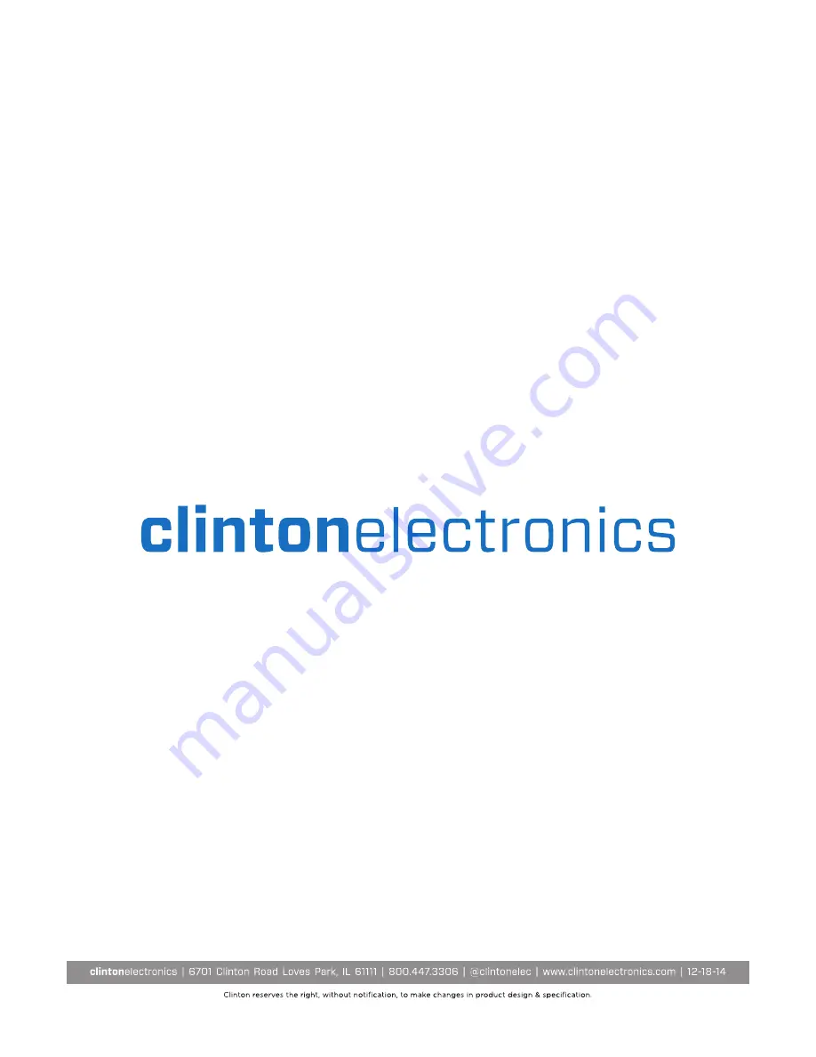 Clinton Electronics CE-IPB3 Скачать руководство пользователя страница 72