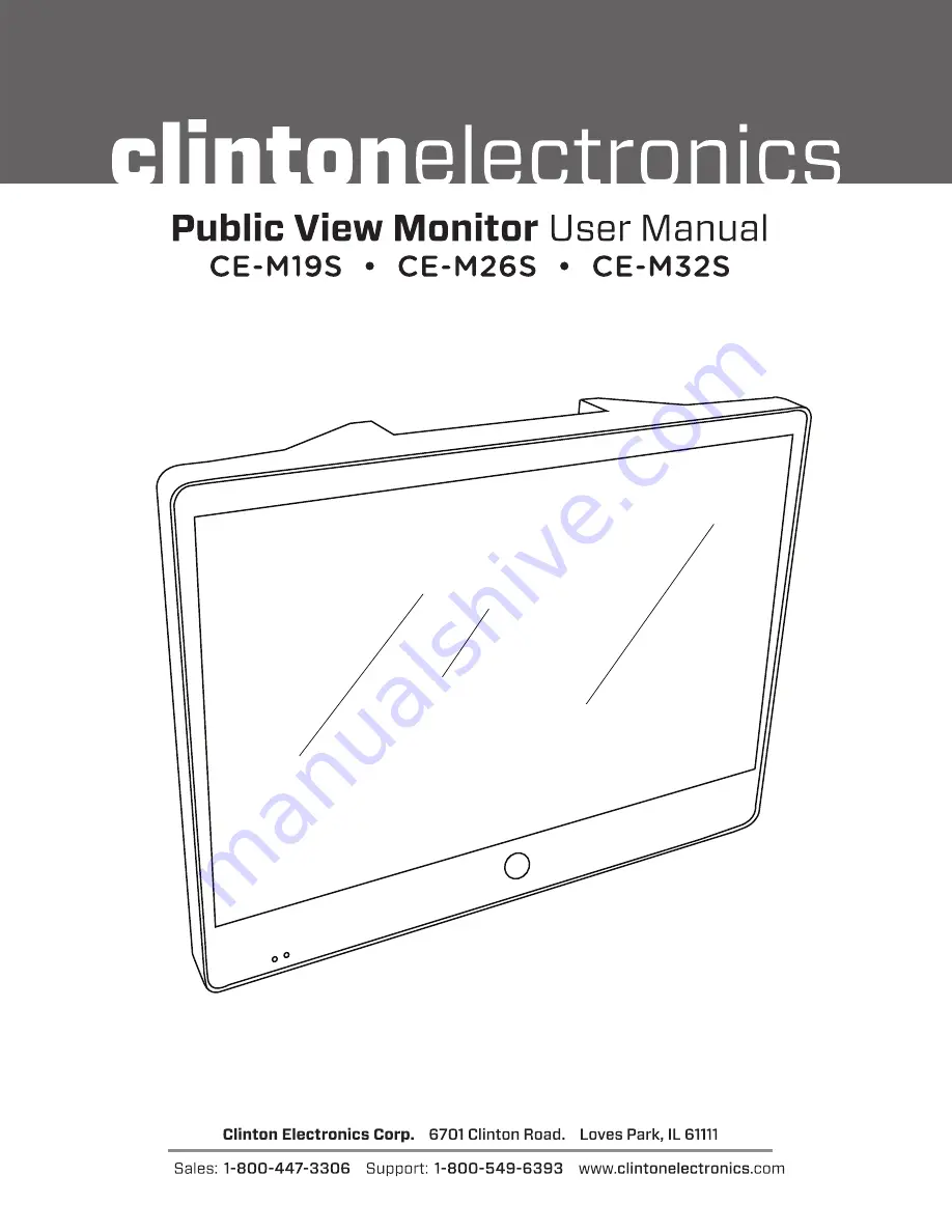 Clinton Electronics CE-M19S User Manual Download Page 1