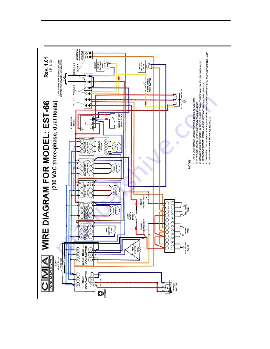 CMA Dishmachines EST66 H.T. Installation & Operation Manual Download Page 23