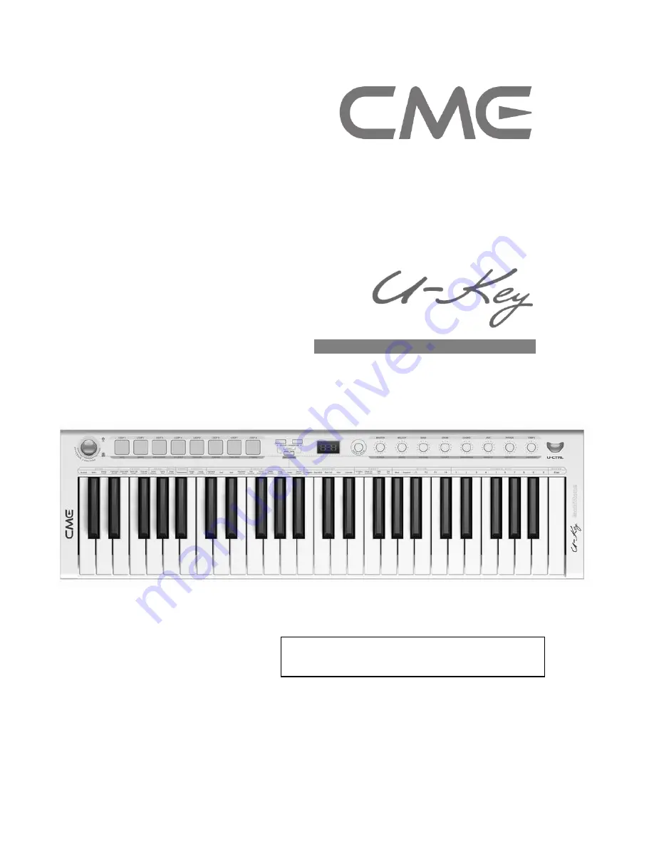 CME U-Key Скачать руководство пользователя страница 1