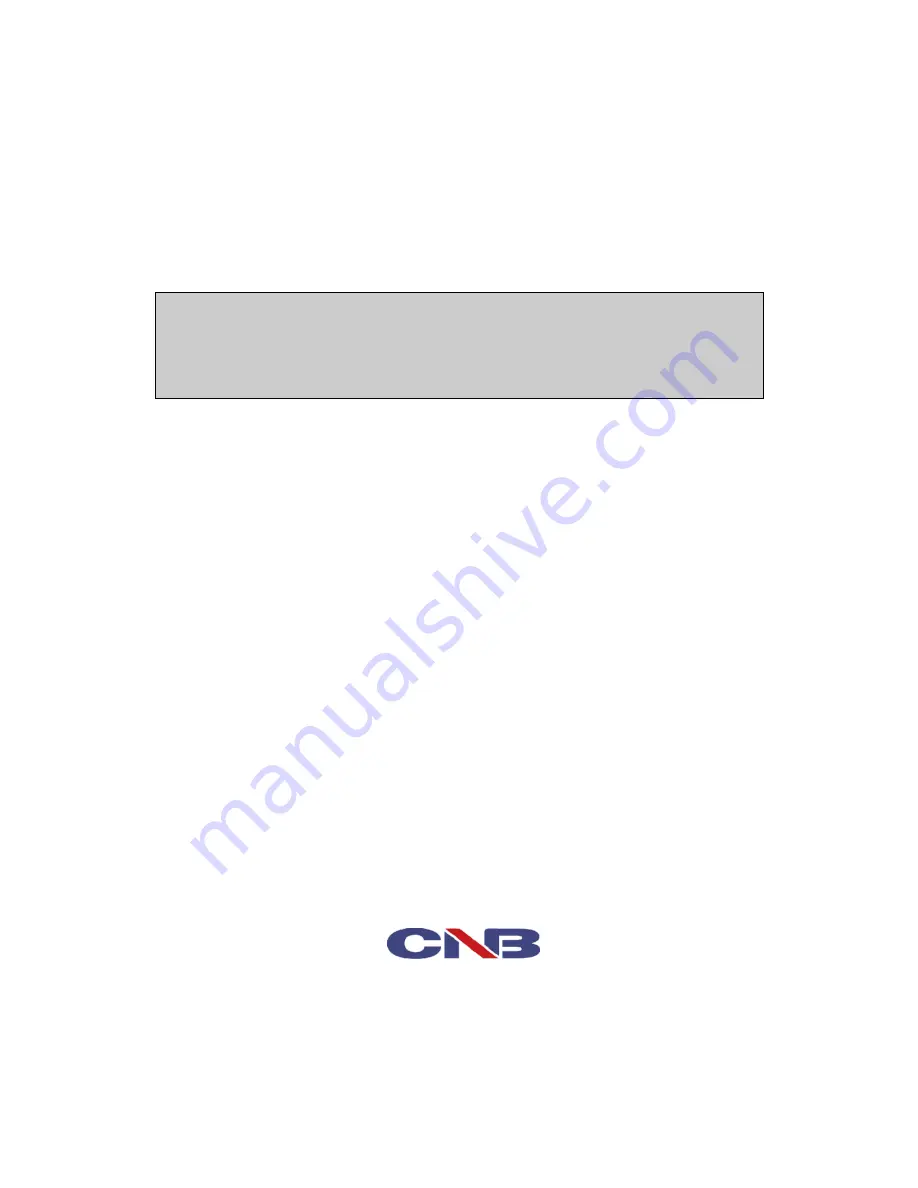 CNB MiniDVR Installation Manual Download Page 1