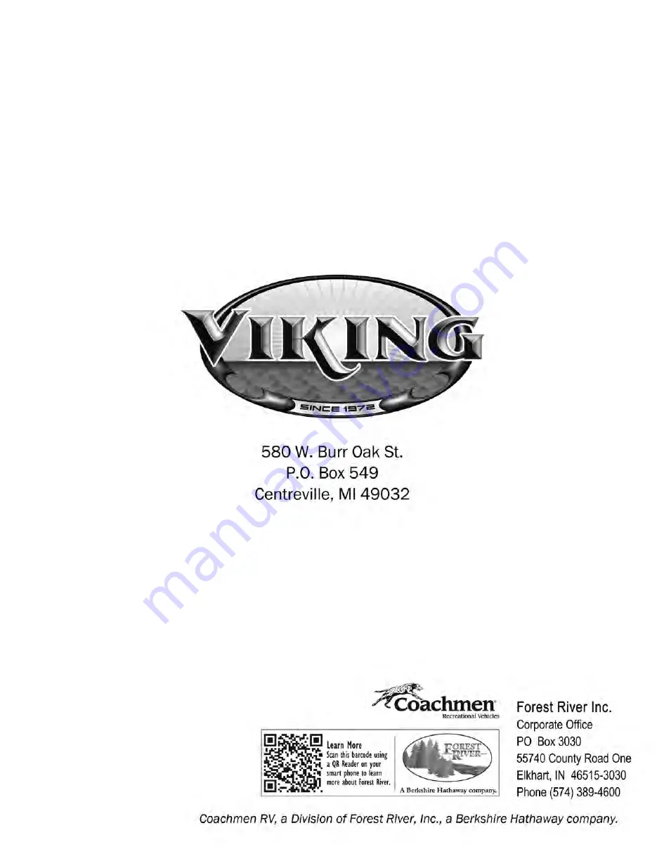 Coachmen RV Viking Owner'S Manual Download Page 32