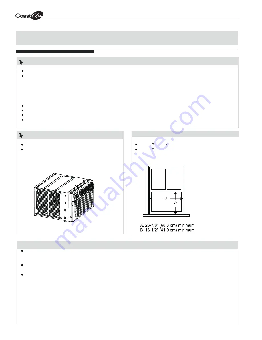 Coast-Air CEG-123A Installation And Operation Instruction Manual Download Page 6