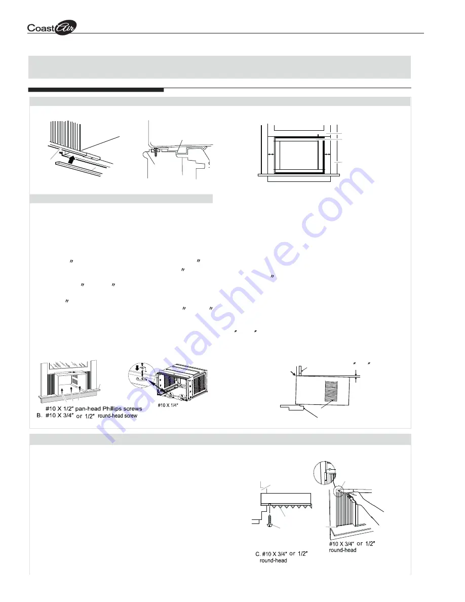 Coast-Air CEG-123A Installation And Operation Instruction Manual Download Page 8