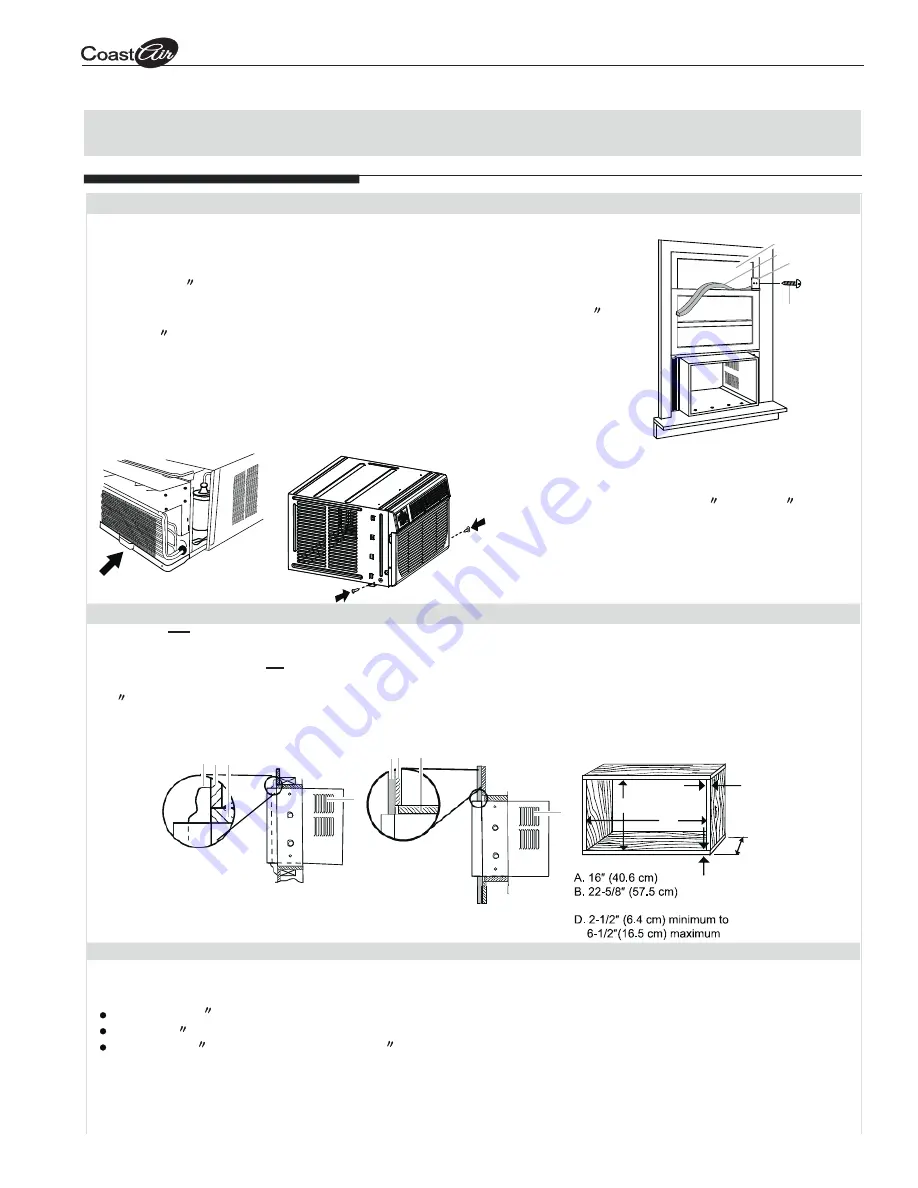 Coast-Air CEG-123A Installation And Operation Instruction Manual Download Page 9